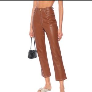 STAUD Eli Pant Vegan Leather NWT